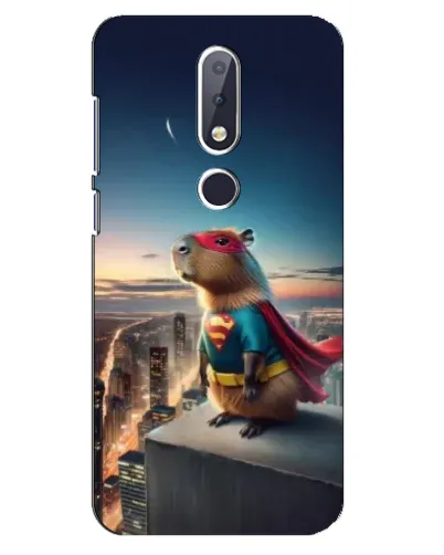 Чохол для Nokia 6.1 Plus з картинкою «Капі-мен супергерой»
