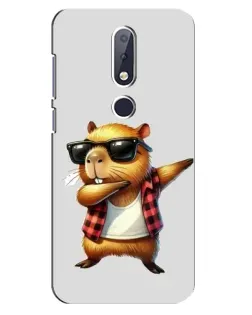Чехол для Nokia 6.1 Plus с картинкой «Капибара рэпер даб» Чехол для Nokia 6.1 Plus с картинкой «Капибара рэпер даб»