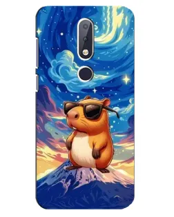 Чехол для Nokia 6.1 Plus с картинкой «Капибара Ван Гога» Чехол для Nokia 6.1 Plus с картинкой «Капибара Ван Гога»