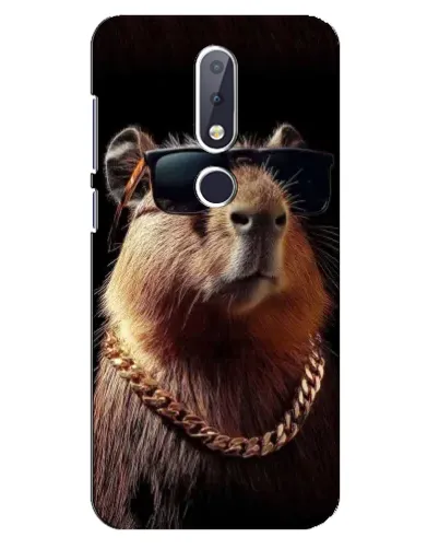 Чохол для Nokia 6.1 Plus з картинкою «Капібара золотий ланцюг» Чохол для Nokia 6.1 Plus з картинкою «Капібара золотий ланцюг»