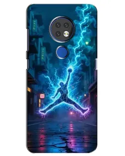 Чехол для Nokia 6.2 (2019) с картинкой «Jordan Gold Jumpman»