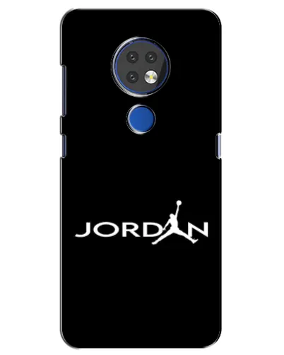 Чехол для Nokia 6.2 (2019) с картинкой «Jordan White Logo»