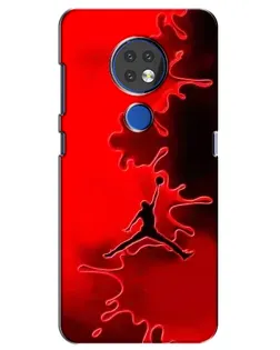 Чехол для Nokia 6.2 (2019) с картинкой «Jordan Red Smoke»