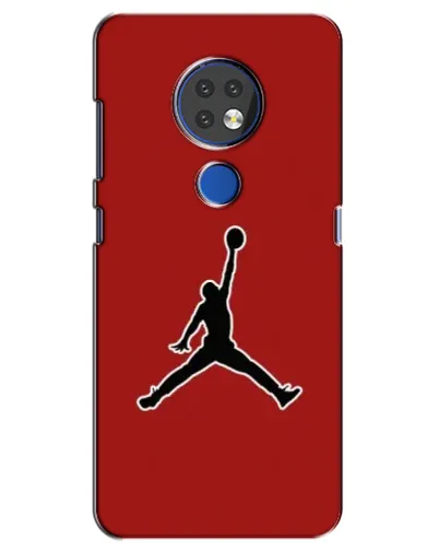 Чехол для Nokia 6.2 (2019) с картинкой «Jordan Red Back»