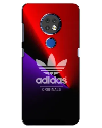 Чехол для Nokia 6.2 (2019) с картинкой «Adidas Red Neon»