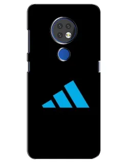 Чехол для Nokia 6.2 (2019) с картинкой «Adidas Cyan Logo»