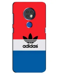 Чехол для Nokia 6.2 (2019) с картинкой «Ретро блоки Adidas»
