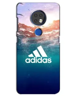 Чехол для Nokia 6.2 (2019) с картинкой «Океанская глубина адидас»