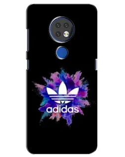 Чехол для Nokia 6.2 (2019) с картинкой «Взрыв красок Adidas»
