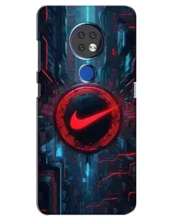 Чехол для Nokia 6.2 (2019) с картинкой «Техногенный стиль Nike»