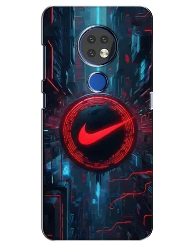 Чехол для Nokia 6.2 (2019) с картинкой «Техногенный стиль Nike» Чехол для Nokia 6.2 (2019) с картинкой «Техногенный стиль Nike»
