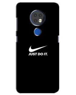 Чехол для Nokia 6.2 (2019) с картинкой «Минимализм от Nike»