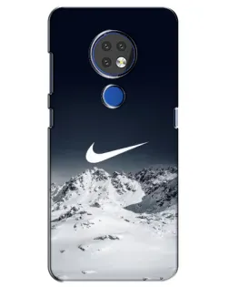Чехол для Nokia 6.2 (2019) с картинкой «Nike — зимние горы»