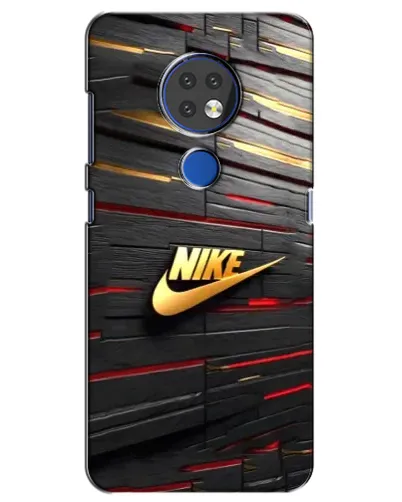 Чехол для Nokia 6.2 (2019) с картинкой «Золотой Nike на металле» Чехол для Nokia 6.2 (2019) с картинкой «Золотой Nike на металле»