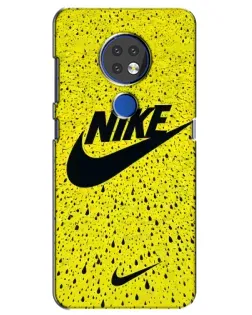 Чехол для Nokia 6.2 (2019) с картинкой «Желтый текстурный Nike»
