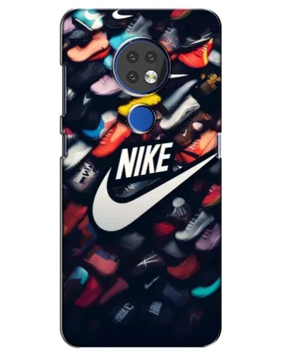 Чехол для Nokia 6.2 (2019) с картинкой «Коллекция кроссовок Nike» Чехол для Nokia 6.2 (2019) с картинкой «Коллекция кроссовок Nike»
