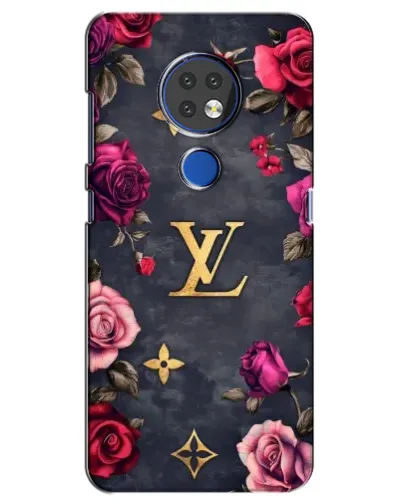Чехол для Nokia 6.2 (2019) с картинкой «Цветочный Louis Vuitton»