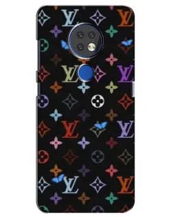 Чехол для Nokia 6.2 (2019) с картинкой «Цветная монограмма LV»