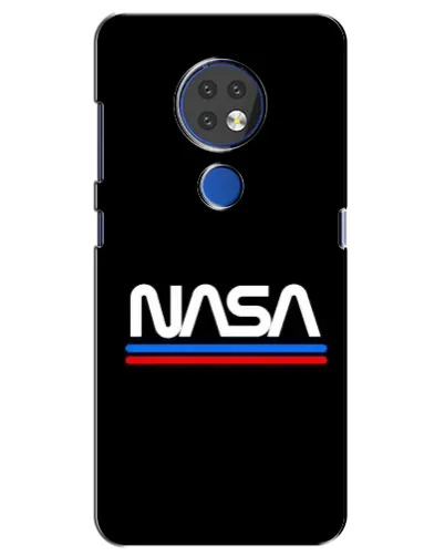 Чехол для Nokia 6.2 (2019) с картинкой «NASA — классика Red Blue»