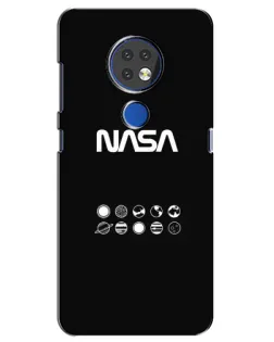 Чехол для Nokia 6.2 (2019) с картинкой «NASA — технический принт»