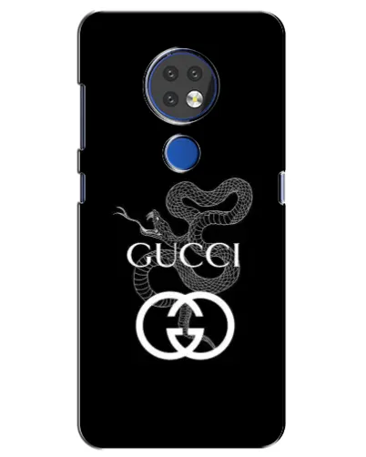 Чехол для Nokia 6.2 (2019) с картинкой «Gucci — серебряная змея» Чехол для Nokia 6.2 (2019) с картинкой «Gucci — серебряная змея»
