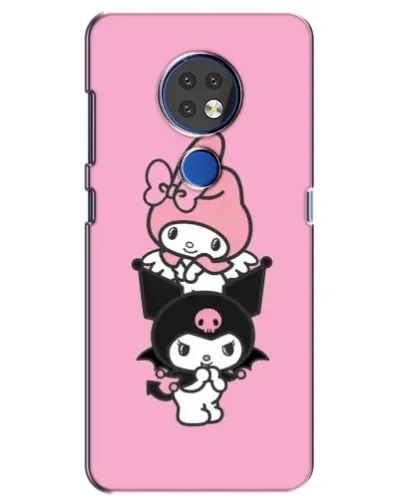 Чехол для Nokia 6.2 (2019) с картинкой «My Melody и Kuromi»
