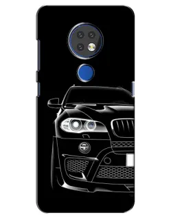 Чехол для Nokia 6.2 (2019) с картинкой «Темный силуэт BMW»