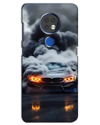 Чехол для Nokia 6.2 (2019) с картинкой «BMW в дыму»