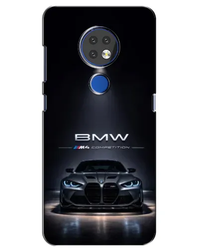 Чехол для Nokia 6.2 (2019) с картинкой «BMW сквозь ночной город» Чехол для Nokia 6.2 (2019) с картинкой «BMW сквозь ночной город»