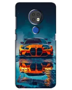 Чехол для Nokia 6.2 (2019) с картинкой «BMW — золотая эмблема»