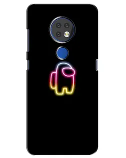 Чехол для Nokia 6.2 (2019) с картинкой «Among Us градиент»