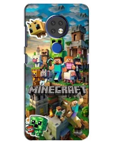 Чехол для Nokia 6.2 (2019) с картинкой «Замок Minecraft»