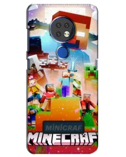 Чохол для Nokia 6.2 (2019) з картинкою «Minecraft герої гри»