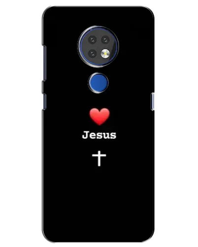 Чохол для Nokia 6.2 (2019) з картинкою «Серце - Jesus»