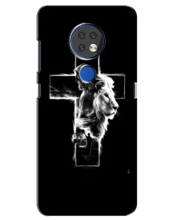 Чехол для Nokia 6.2 (2019) с картинкой «Сияющий крест Jesus»