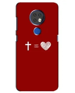 Чехол для Nokia 6.2 (2019) с картинкой «Уравнение любви»