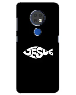 Чехол для Nokia 6.2 (2019) с картинкой «Рыба Jesus»