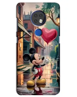 Чехол для Nokia 6.2 (2019) с картинкой «Микки и шарик-сердце» Чехол для Nokia 6.2 (2019) с картинкой «Микки и шарик-сердце»