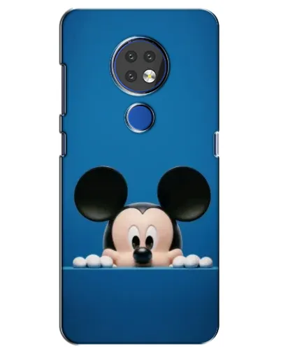 Чехол для Nokia 6.2 (2019) с картинкой «Микки выглядывает»