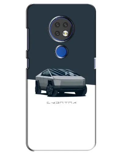 Чехол для Nokia 6.2 (2019) с картинкой «Серебристый Cybertruck Tesla» Чехол для Nokia 6.2 (2019) с картинкой «Серебристый Cybertruck Tesla»