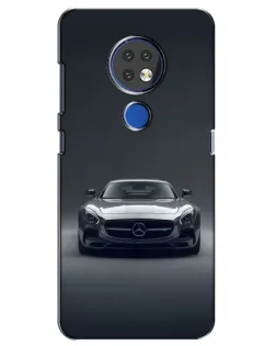 Чехол для Nokia 6.2 (2019) с картинкой «Mercedes на черном»