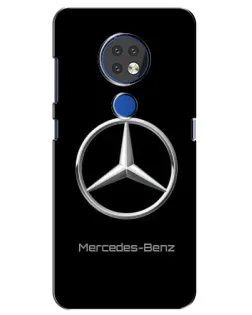 Чехол для Nokia 6.2 (2019) с картинкой «Mercedes Silver Logo»