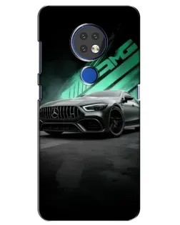Чехол для Nokia 6.2 (2019) с картинкой «Темный Mercedes AMG»