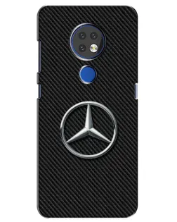 Чехол для Nokia 6.2 (2019) с картинкой «Карбоновый Mercedes стиль»