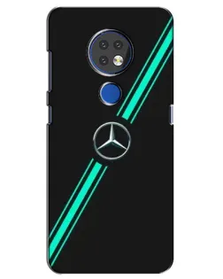 Чехол для Nokia 6.2 (2019) с картинкой «Спортивные линии Mercedes»