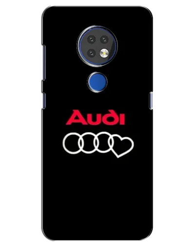 Чехол для Nokia 6.2 (2019) с картинкой «Логотип Audi Heart»