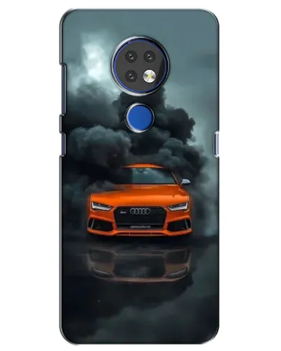 Чехол для Nokia 6.2 (2019) с картинкой «Audi в облаках дыма»