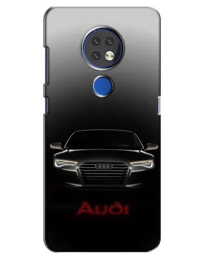Чехол для Nokia 6.2 (2019) с картинкой «Audi — градиентный контур»