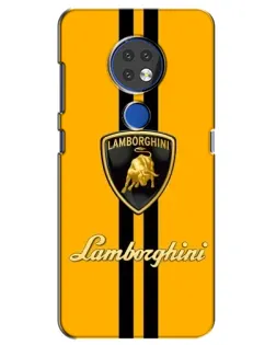 Чехол для Nokia 6.2 (2019) с картинкой «Lamborghini Stripe желтый» Чехол для Nokia 6.2 (2019) с картинкой «Lamborghini Stripe желтый»