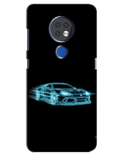 Чехол для Nokia 6.2 (2019) с картинкой «Неоновый контур Lamborghini» Чехол для Nokia 6.2 (2019) с картинкой «Неоновый контур Lamborghini»